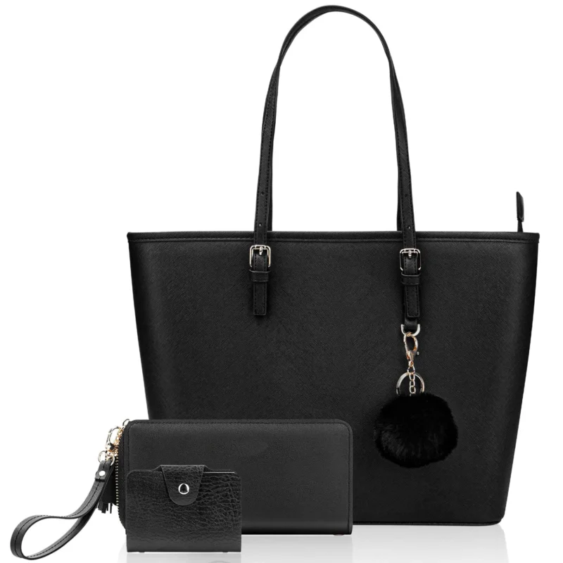 Elegant Handbag, Shoulder Bag with Multiple Pockets Compartments
