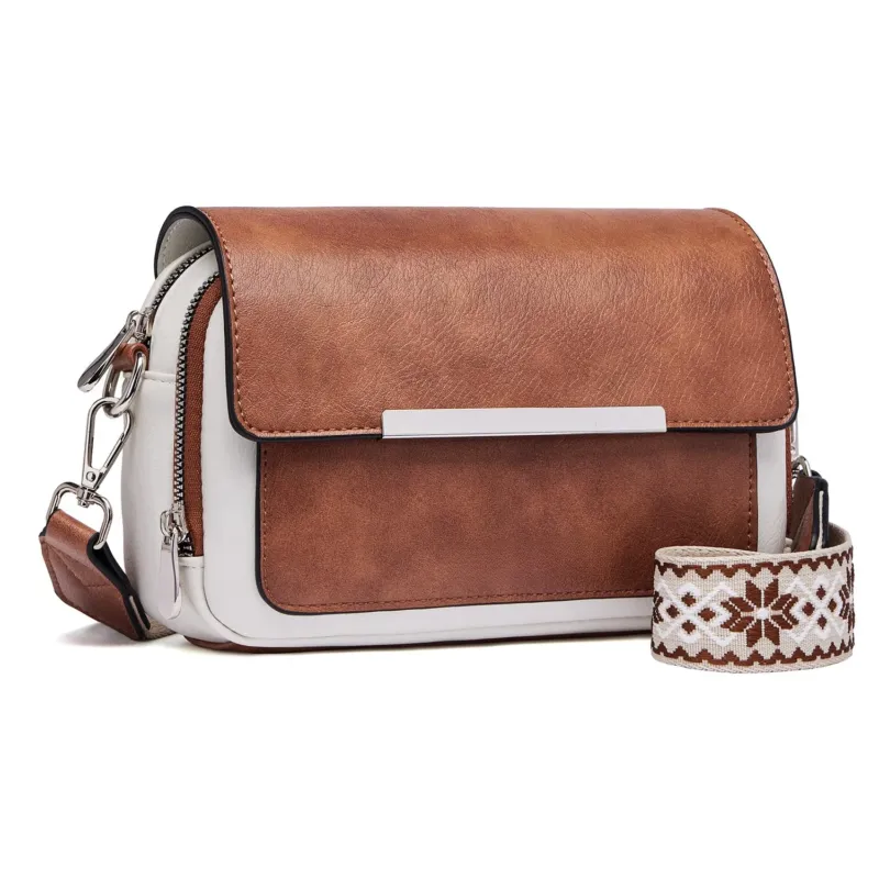 Cell Phone Shoulder Bag, Vegan Leather Crossbody Bag Shoulder Bag with Adjustable Detachable Wide Strap