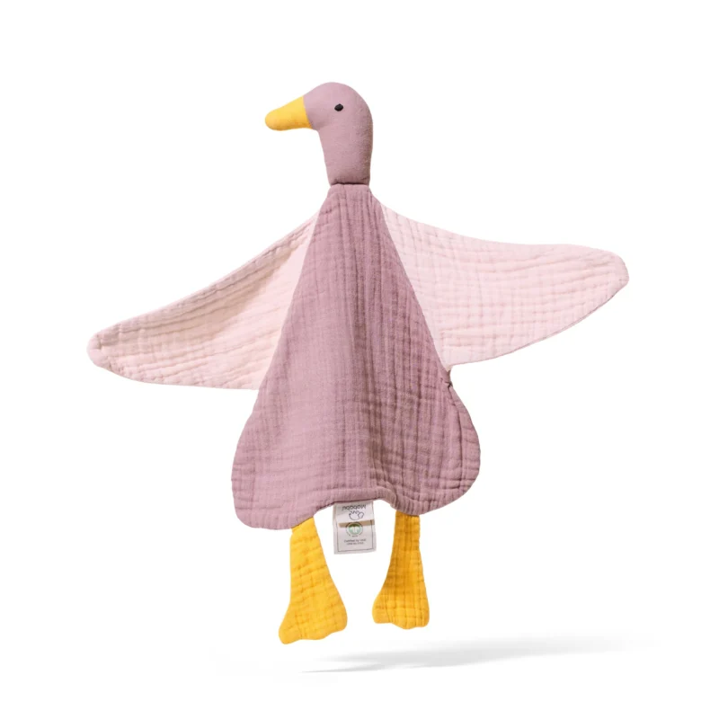 Cuddle cloth duck - Birth gifts 100% muslin organic cotton