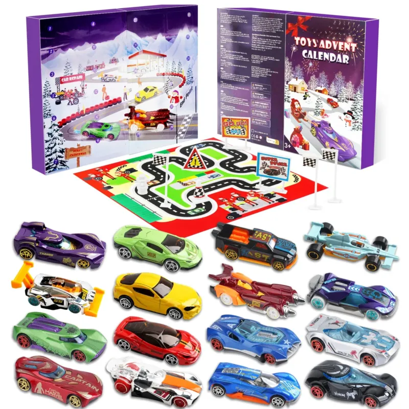 Cars Toys Advent Calendar Kids 2025