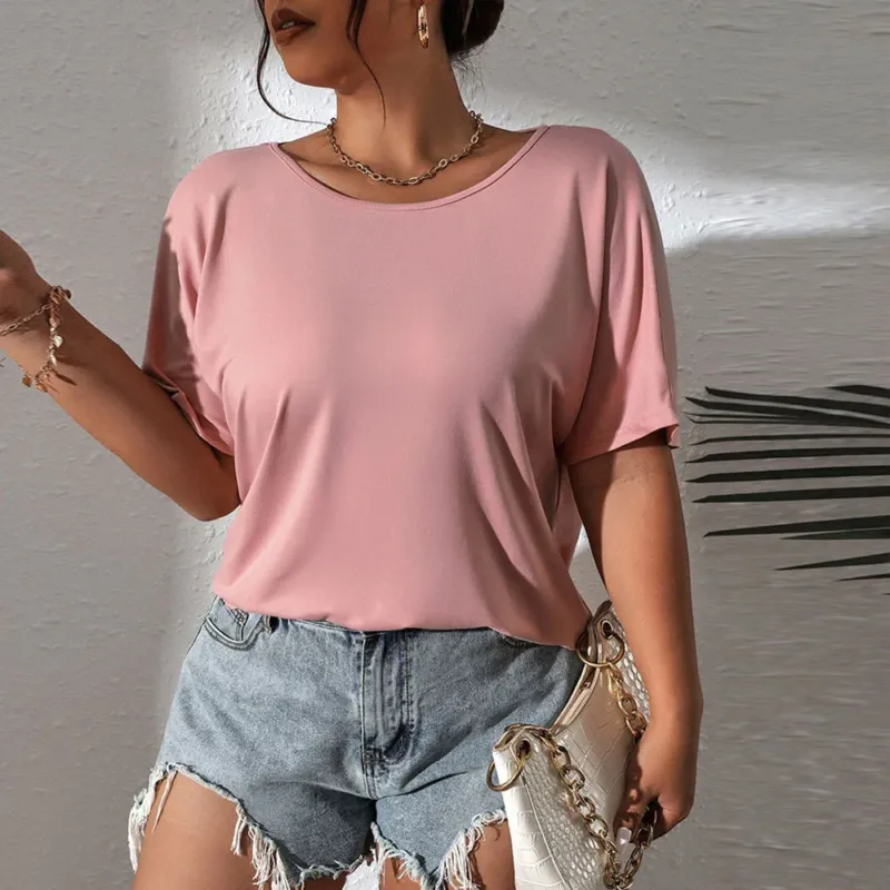 Damen lässiges Oberteil mit schickem Schulterdesign und weichem Material – Orélia