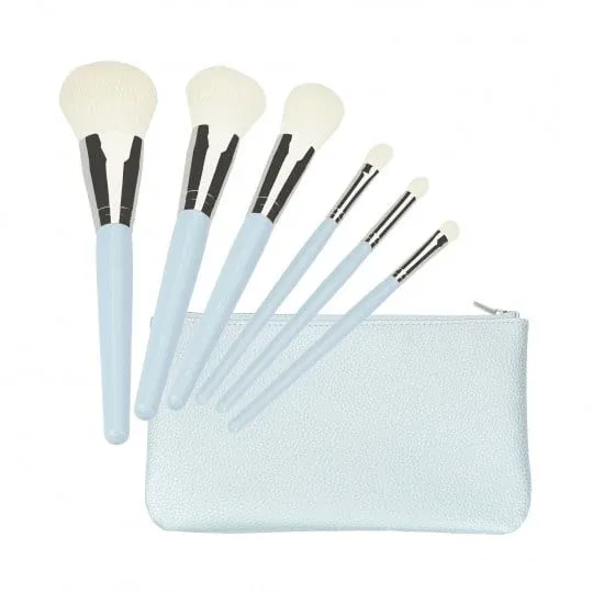 Haarspullen Make-Up Luxe Bag & Brushes Set - 6st.